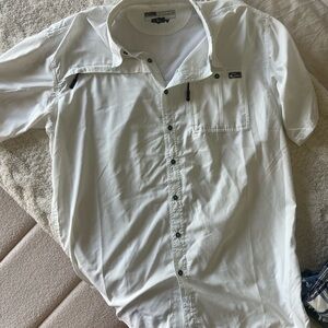 White Men's Drake performance Shirt